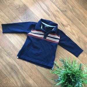 5 for $10 long sleeved collar polo blue
